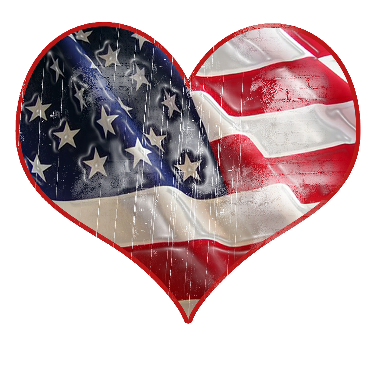 patriotism usa heart free photo