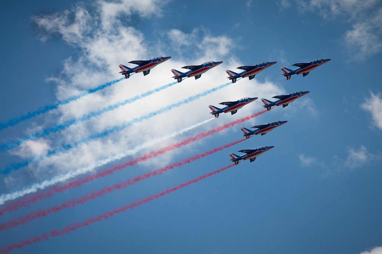 patrol of france aircraft plane free photo