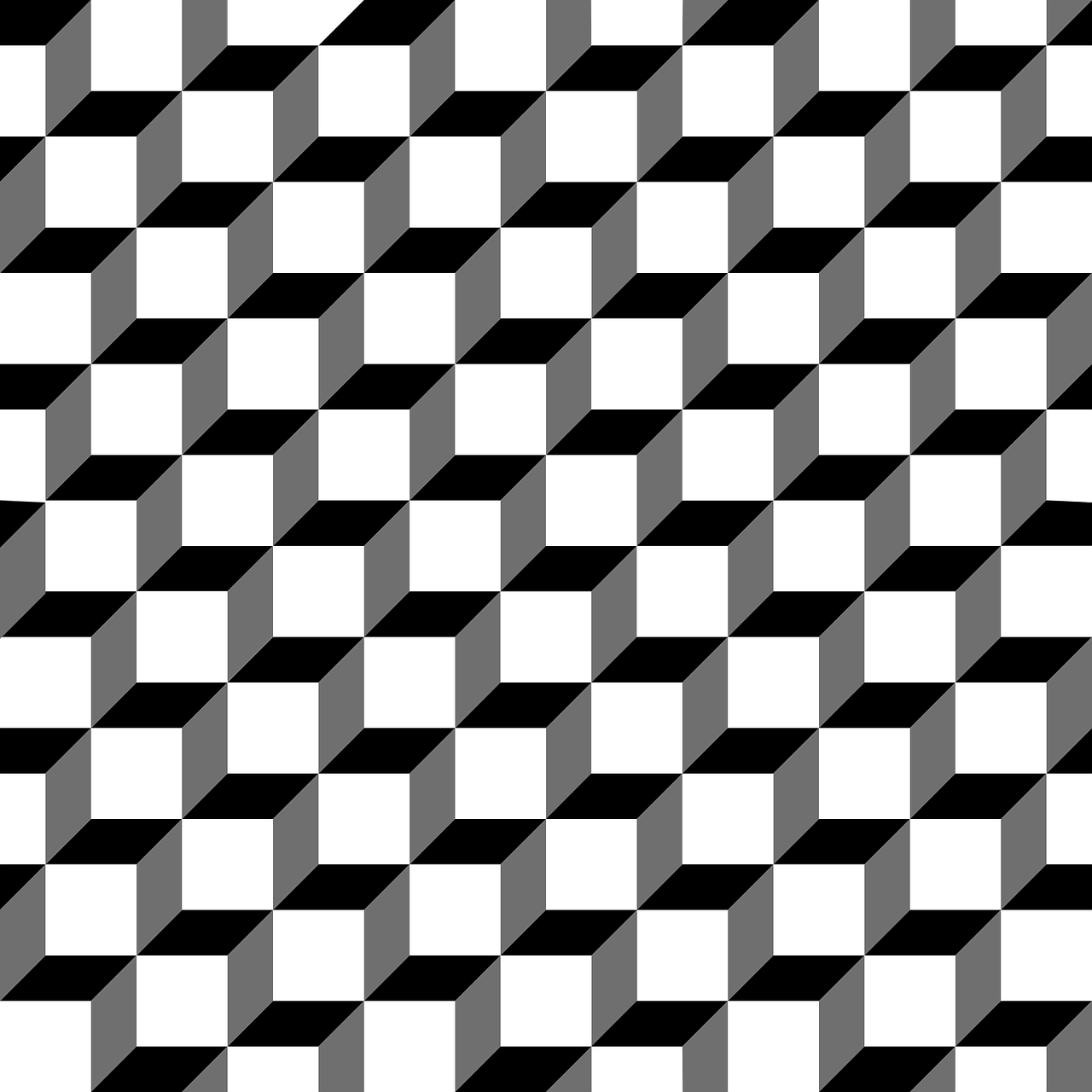 pattern cube 3d free photo