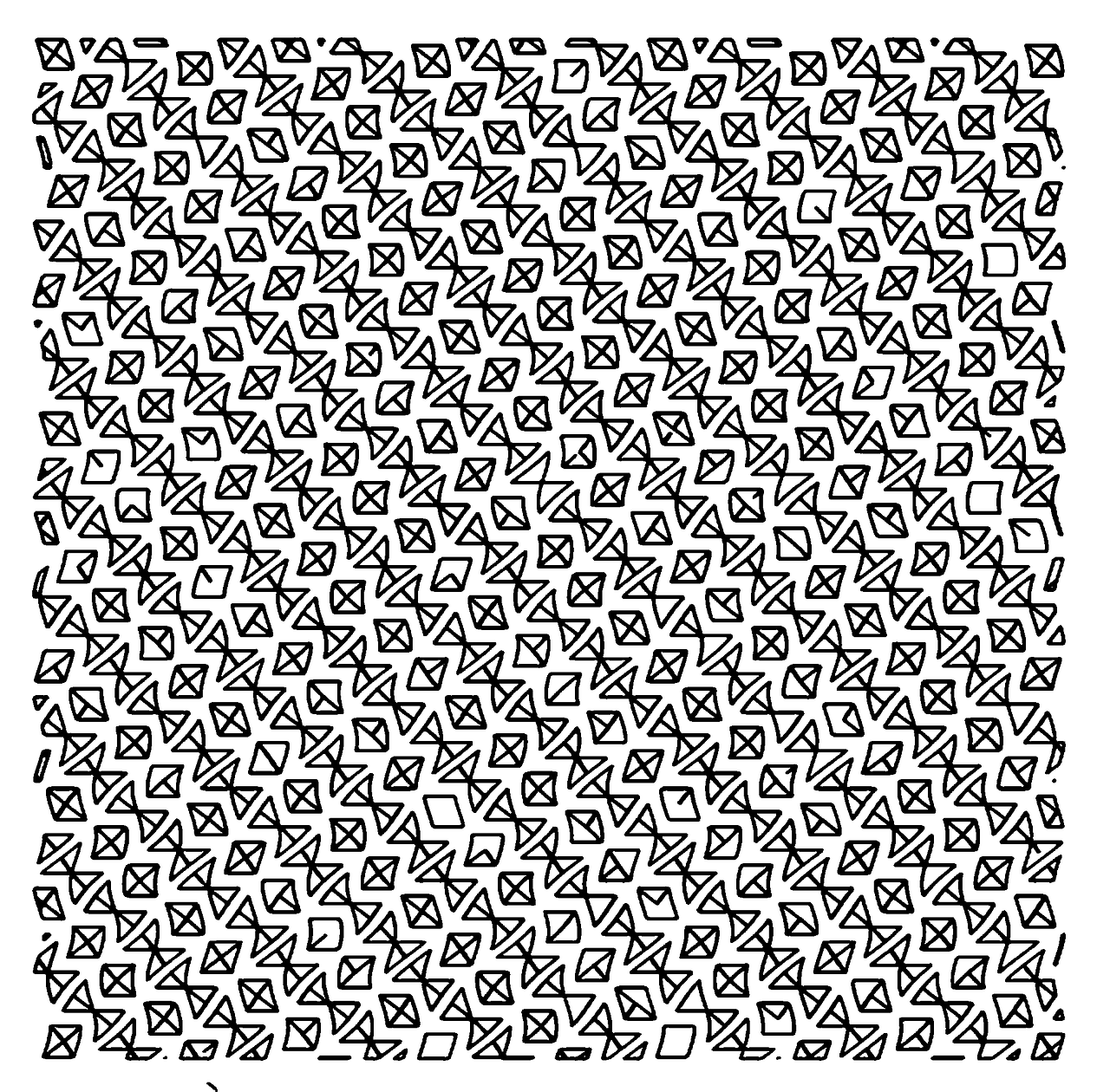 pattern triangles black and white free photo