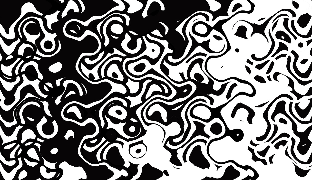 pattern black and white design free photo