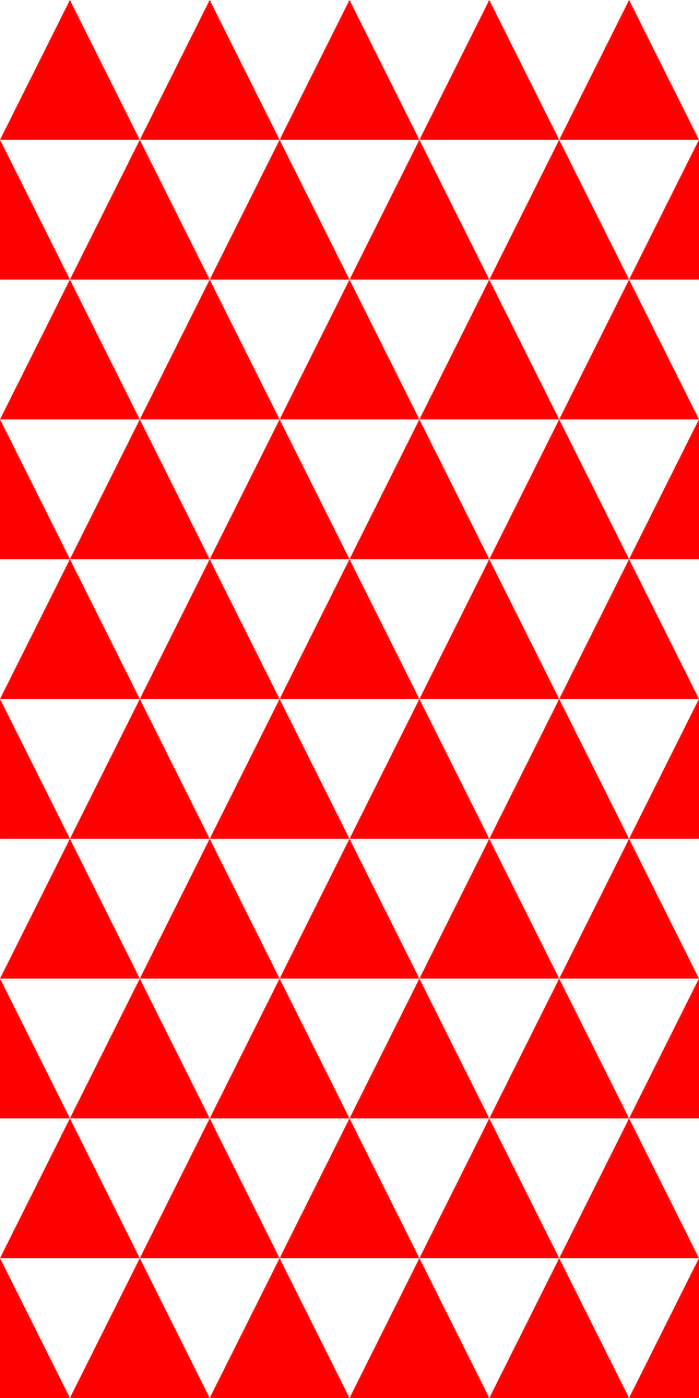pattern red triangles free photo