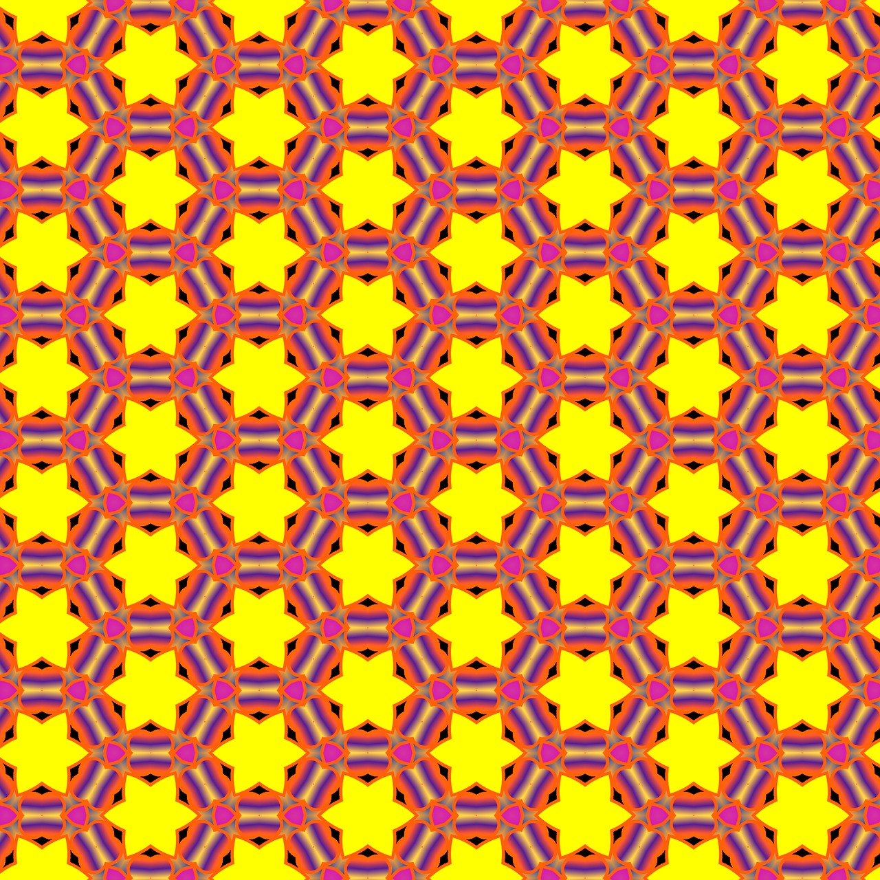 pattern yellow stars design free photo