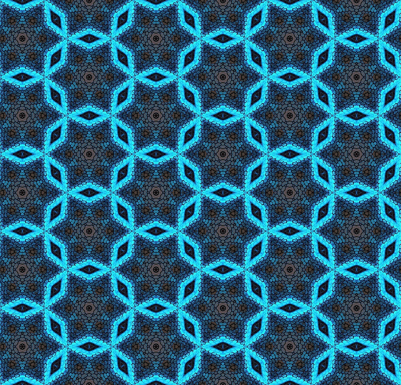 pattern hexagons blue free photo