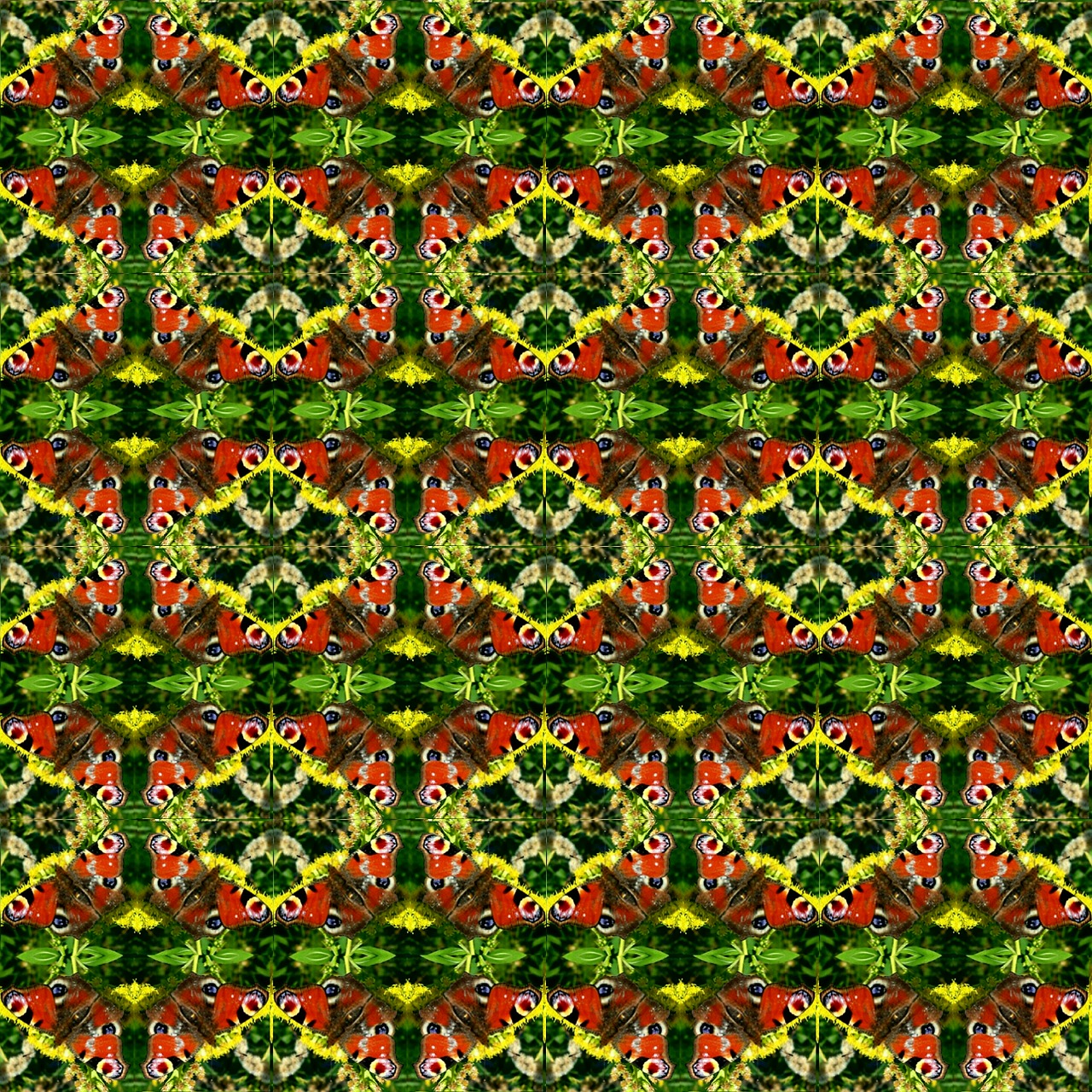 pattern red green free photo