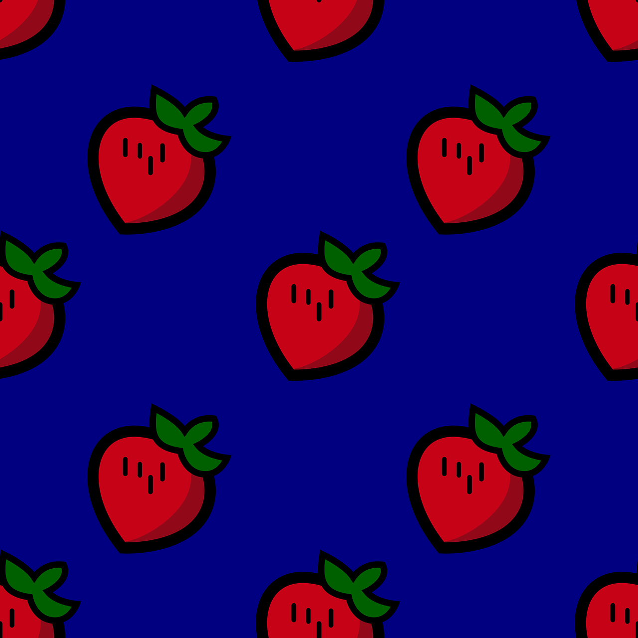 pattern  seamless  strawberry free photo