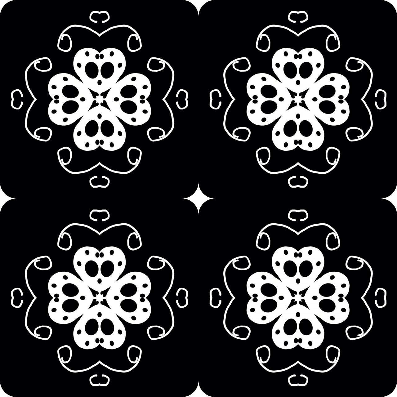 pattern black white free photo