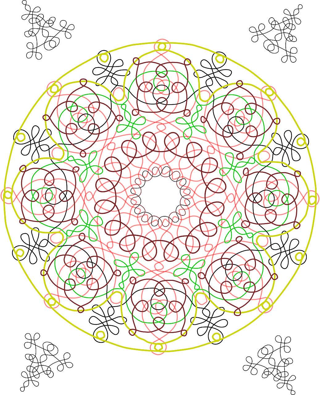 pattern circles colors symmetry free photo