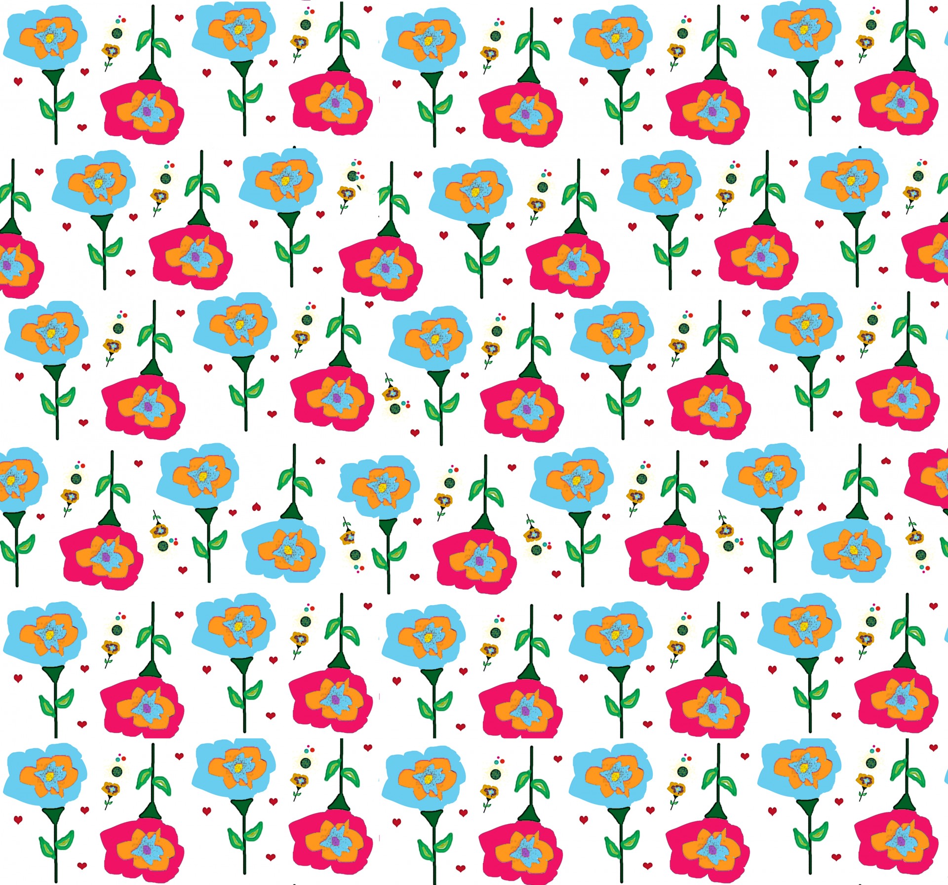 pattern flowers kid free photo
