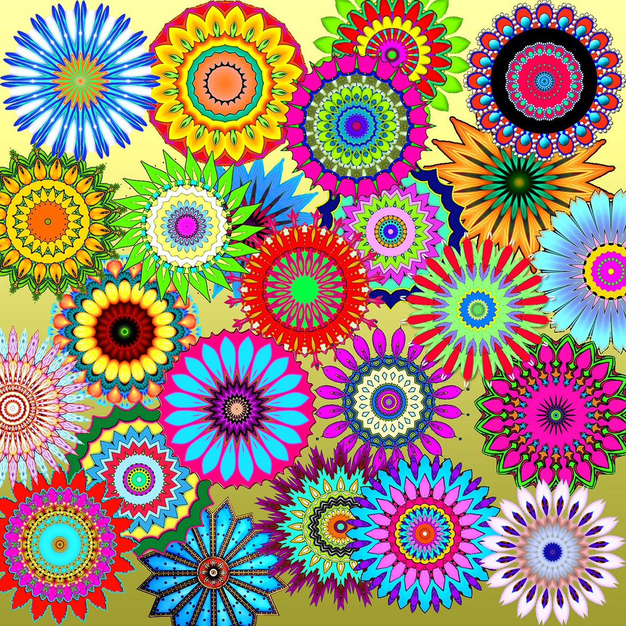 patterns kaleidoscopes colorful free photo