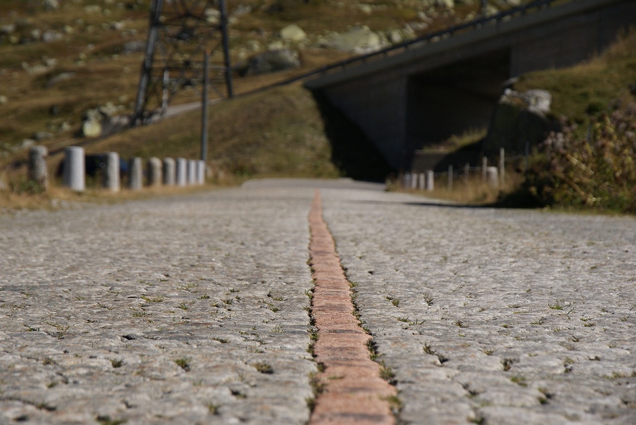 paved road historical gotthardstrasse road free photo