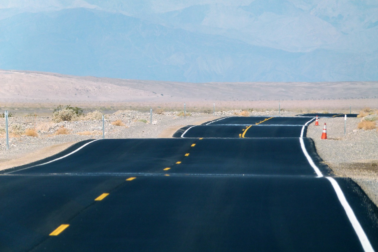 paved road death valley california free photo