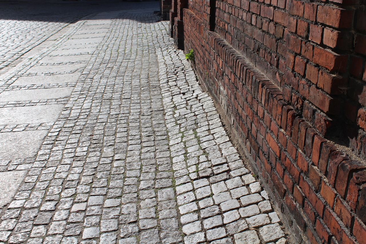 pavement stone walkway free photo