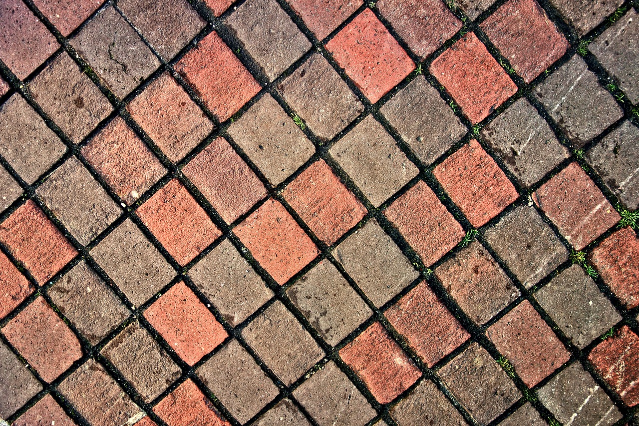 pavement bricks paving free photo