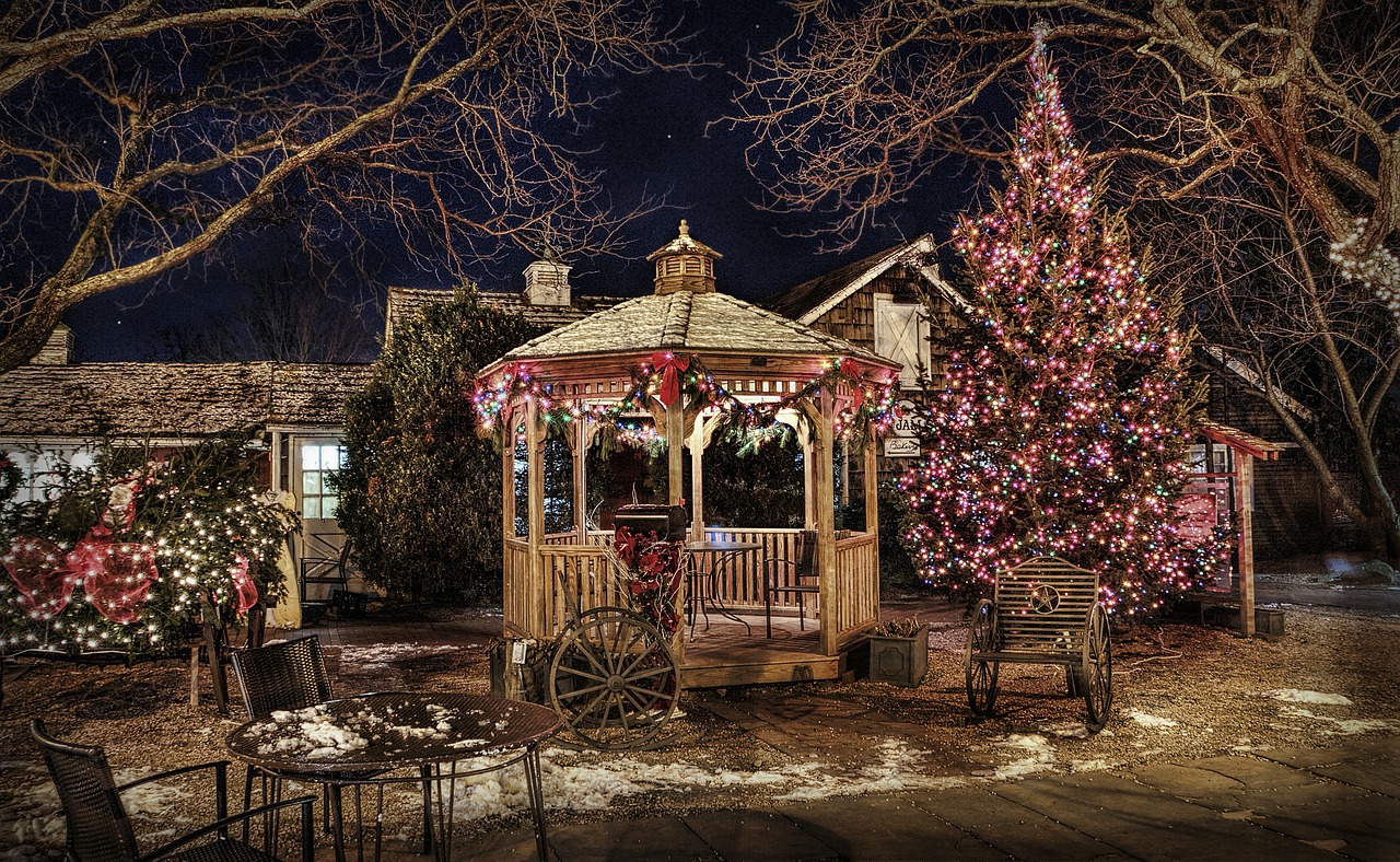 pavilion gazebo backyard free photo