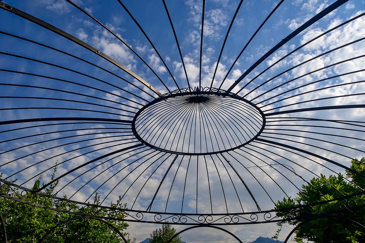 pavilion  sky  clouds free photo