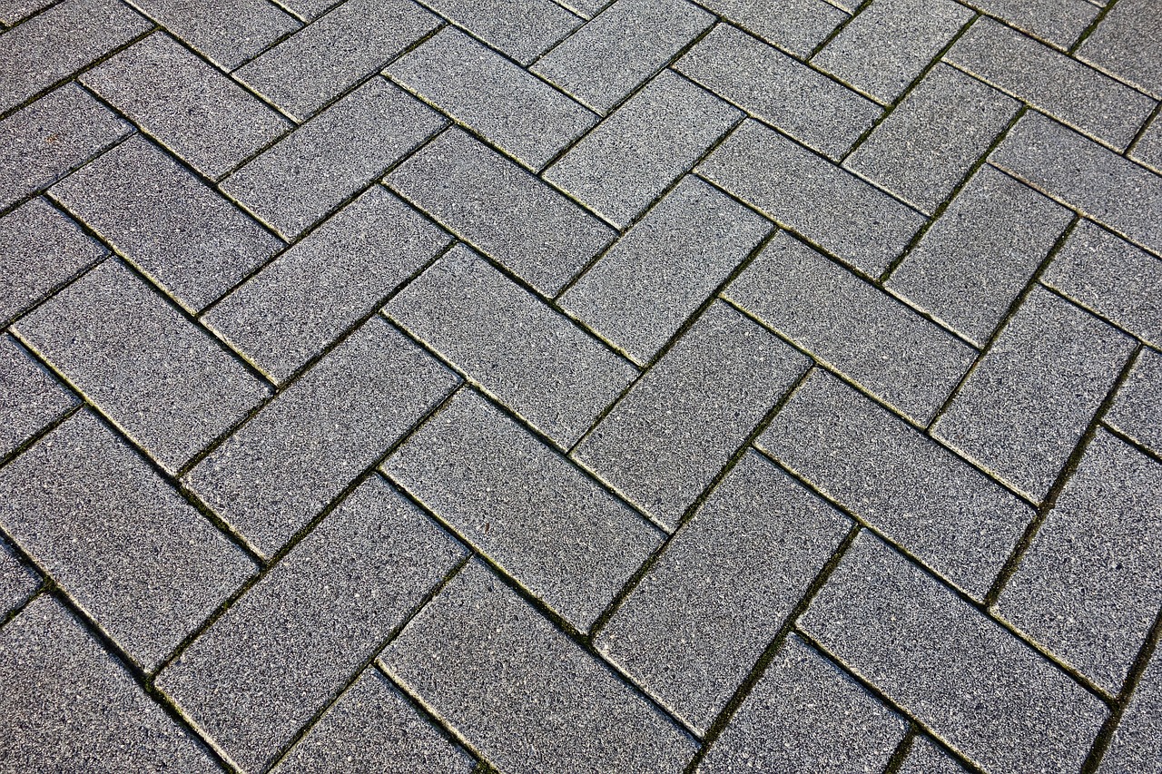 paving stone paving brick street free photo