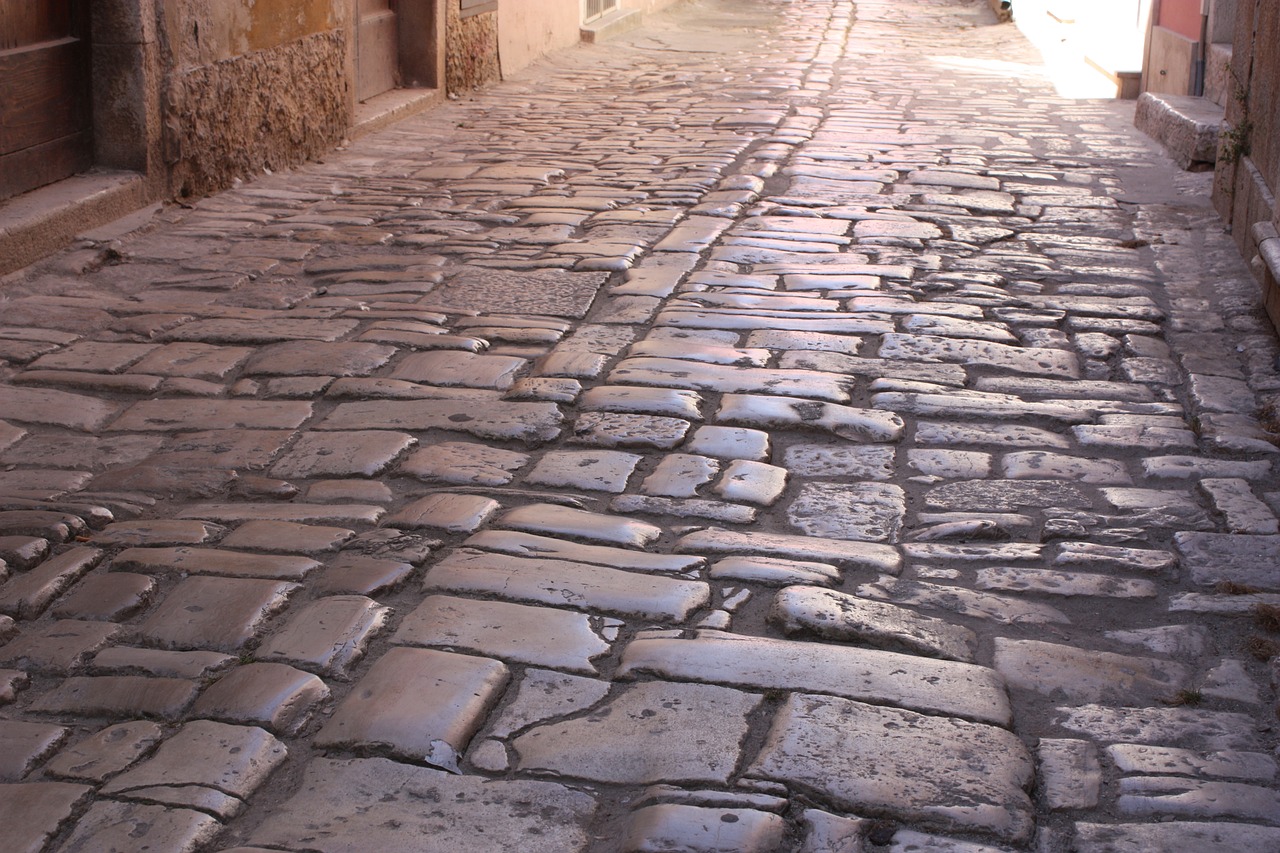 paving stones  close up  road free photo