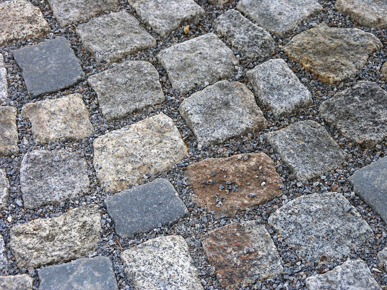 paving stones  granite  patch free photo