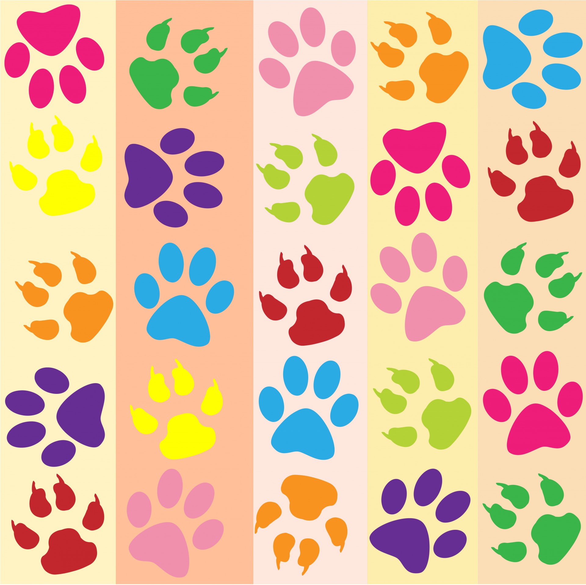 paw print paw prints background free photo