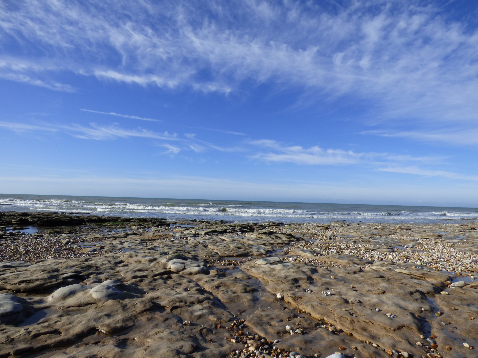 sea ​​landscape blue sky rock free photo