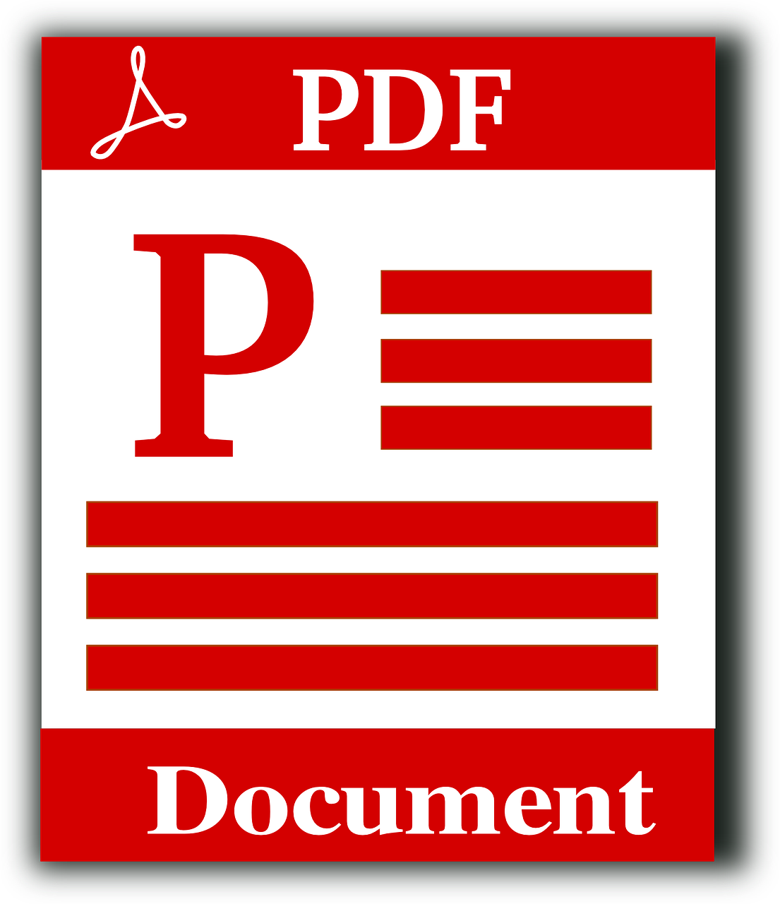 pdf document icon free photo