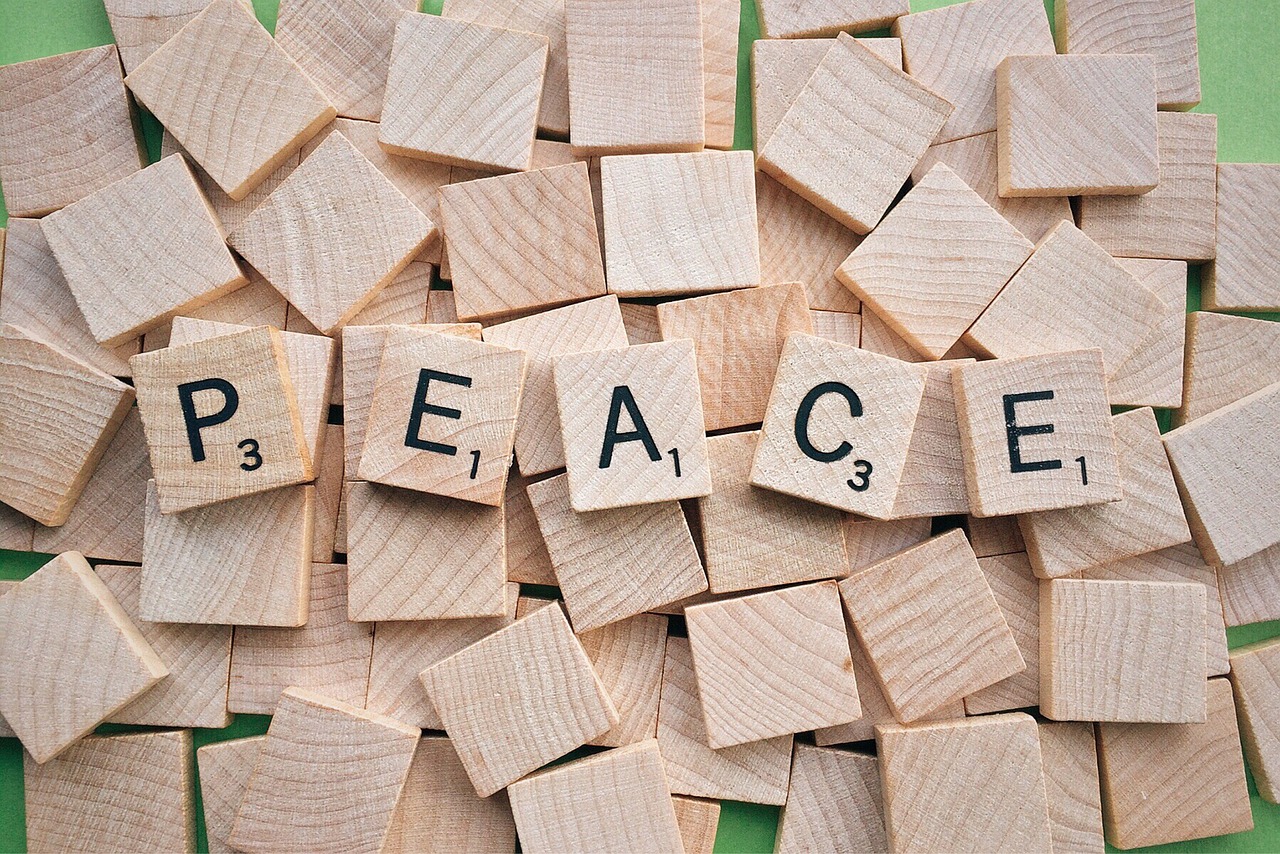 peace word scrabble free photo