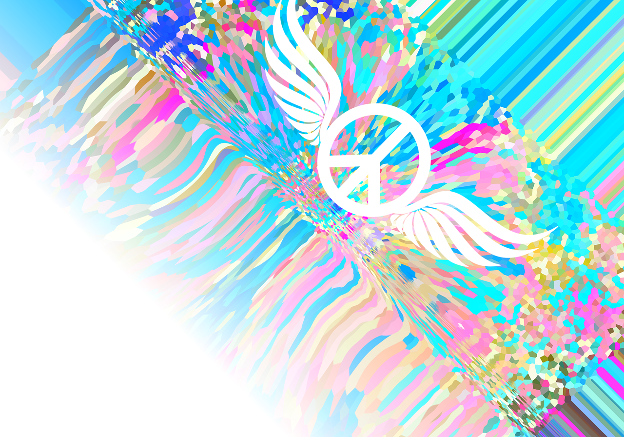 peace graphic isolated free photo