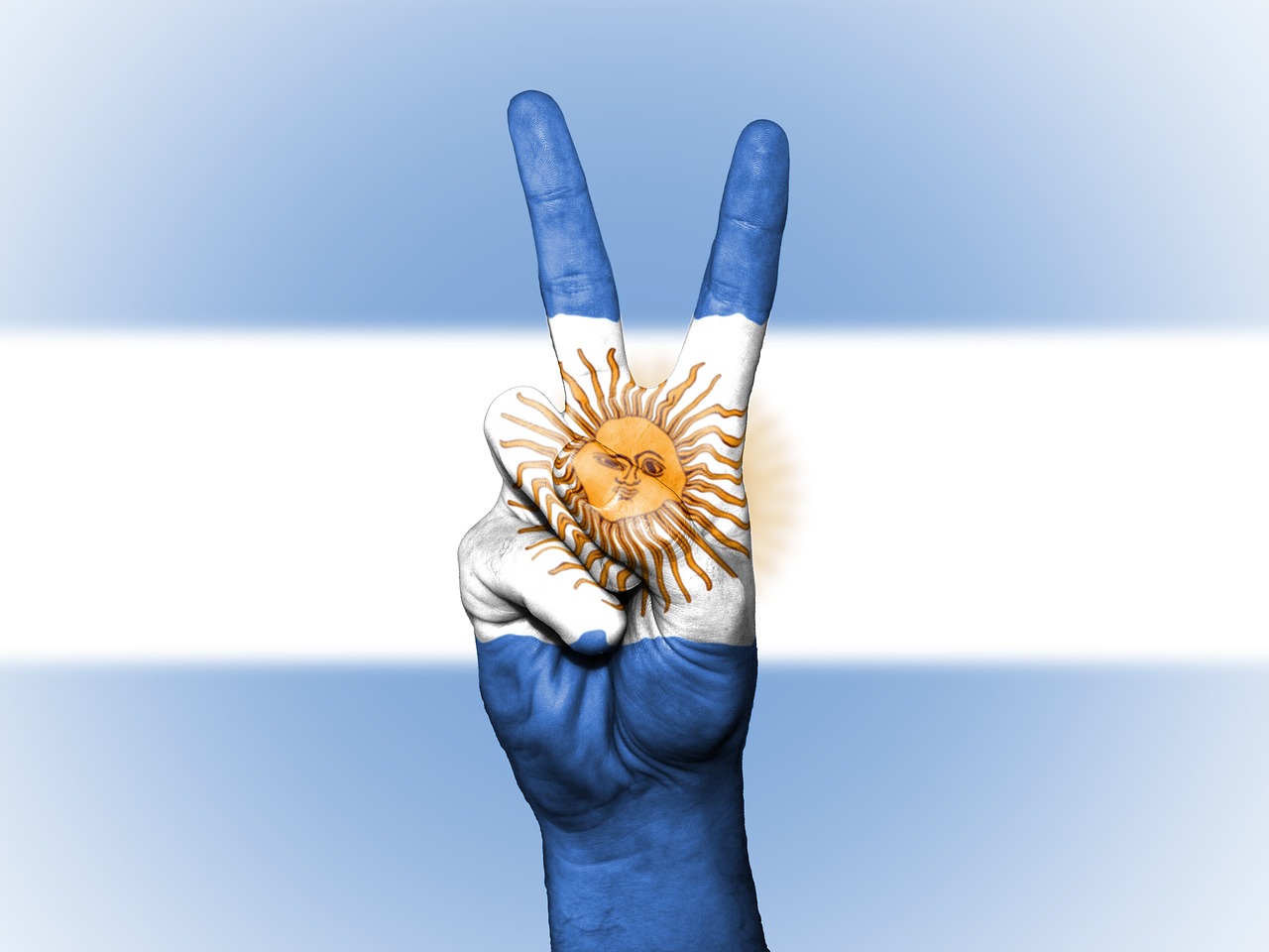 peace argentina flag free photo