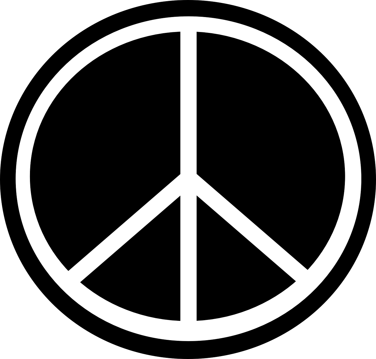 peace,symbols,signs,black,white,harmony,gerald holtom,nuclear disarmament,semaphore,signals,free vector graphics,free pictures, free photos, free images, royalty free, free illustrations, public domain