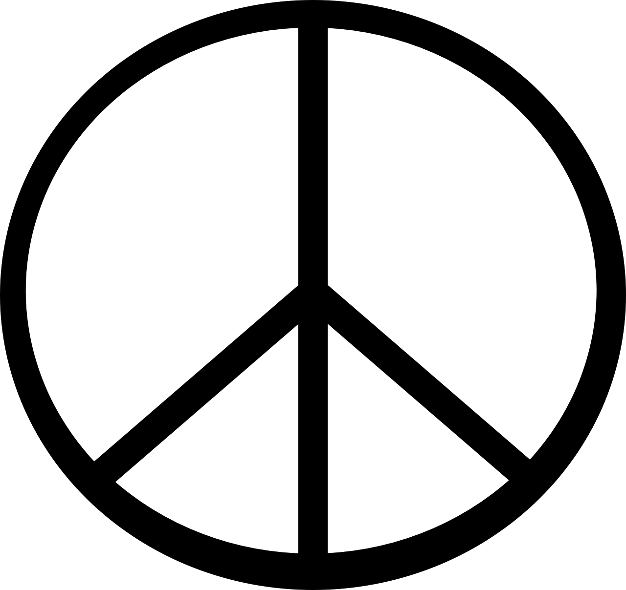 peace,symbol,sign,british nuclear disarmament,gerald holtom,semaphore,signals,black and white,icon,peaceful,free vector graphics,free pictures, free photos, free images, royalty free, free illustrations, public domain