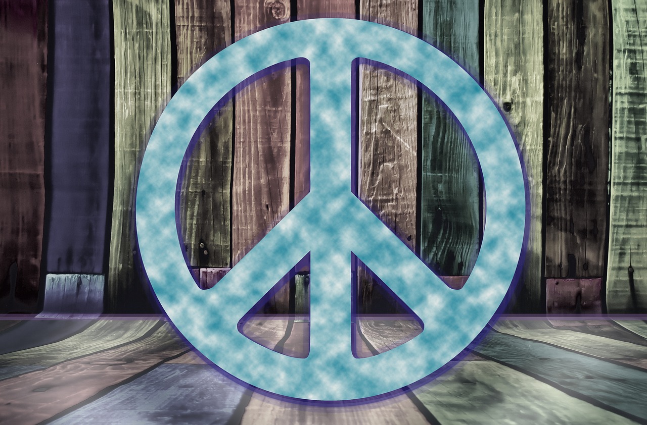 peace symbol background free photo