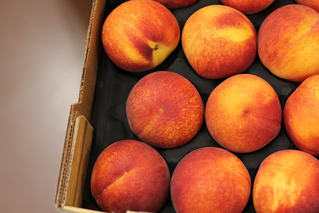 peach fresh fruit free photo