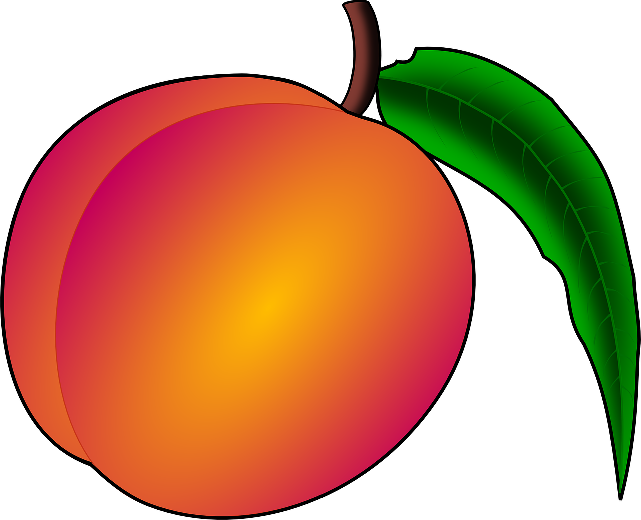 peach fruit nectarine free photo
