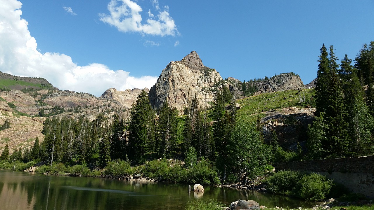 peak  sundial peak  lake free photo