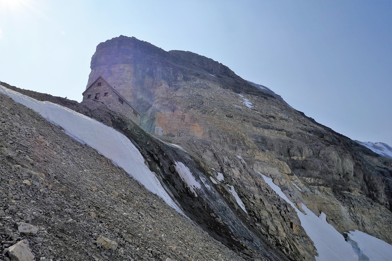 peak  alpine  abbot hut free photo