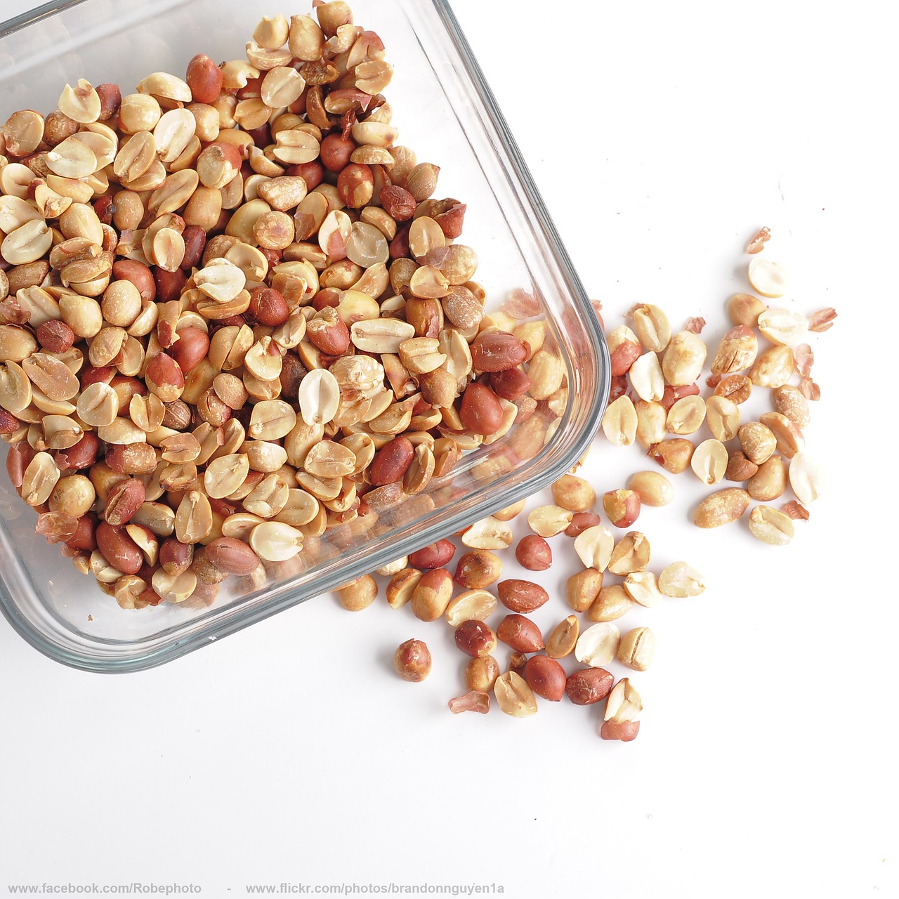 peanut food white background free photo