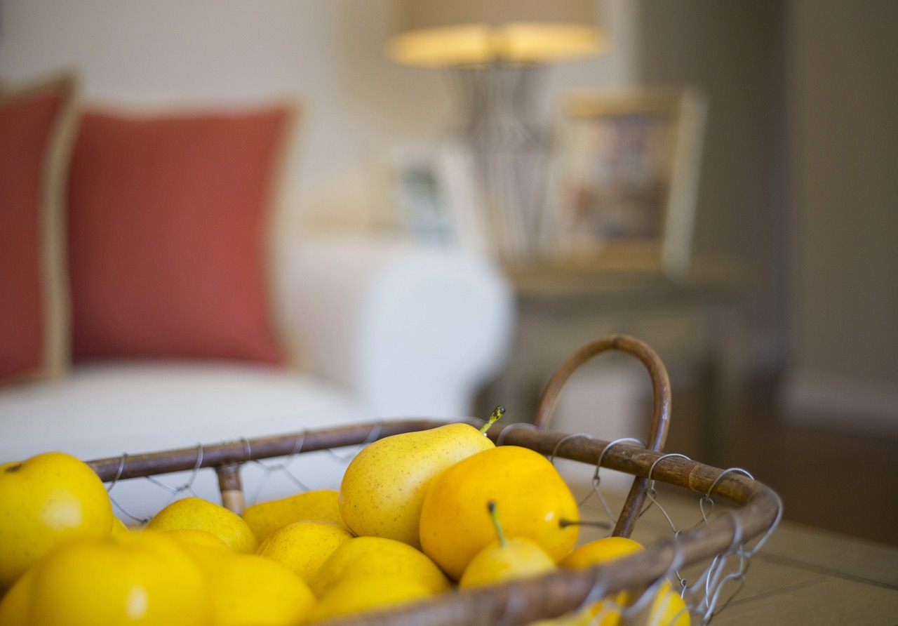 pears basket wood free photo