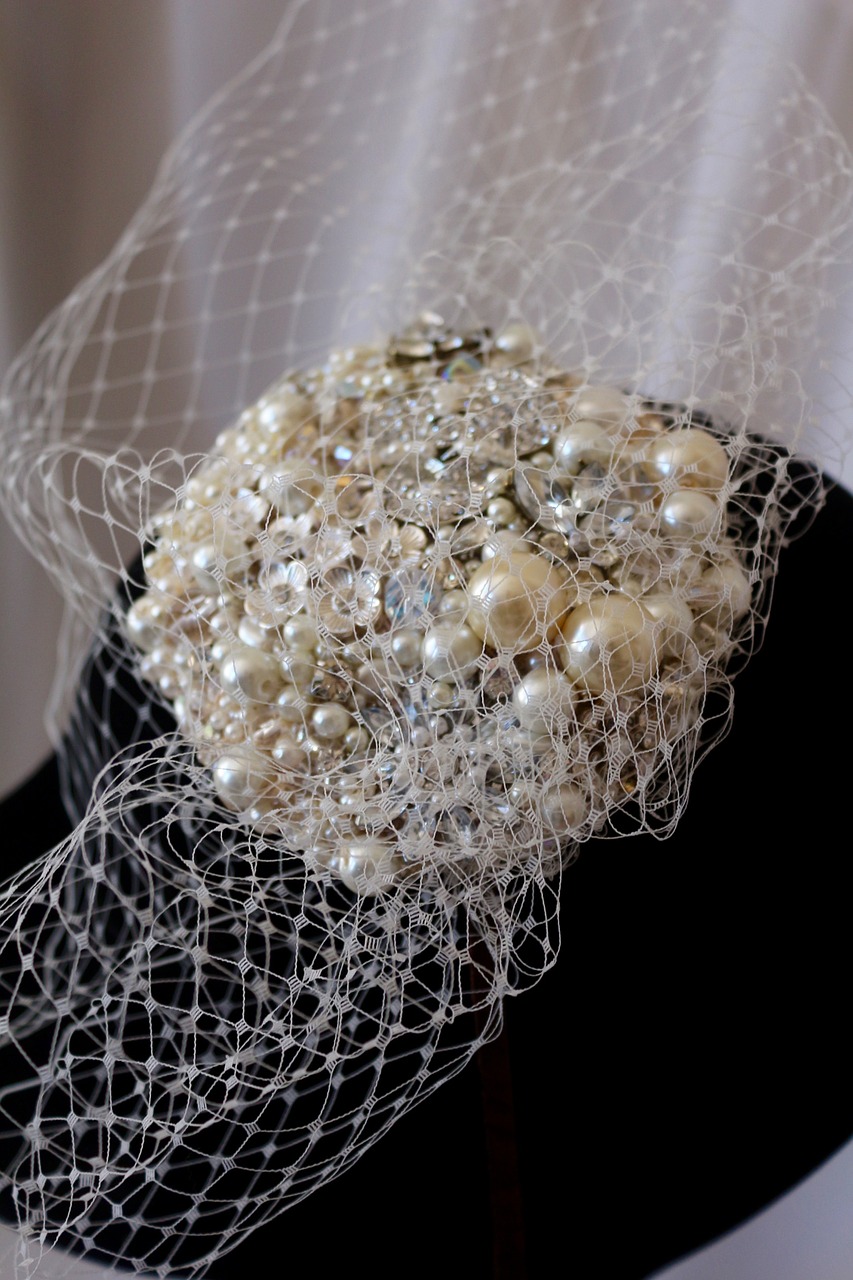 pearls wedding bride free photo