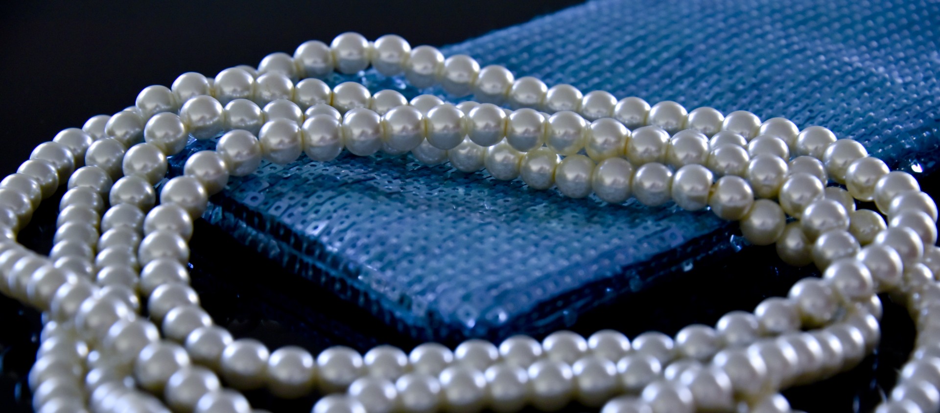 pearls laying across free photo