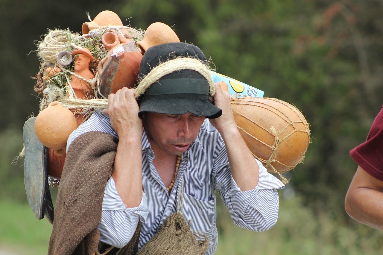 peasant colombian work free photo