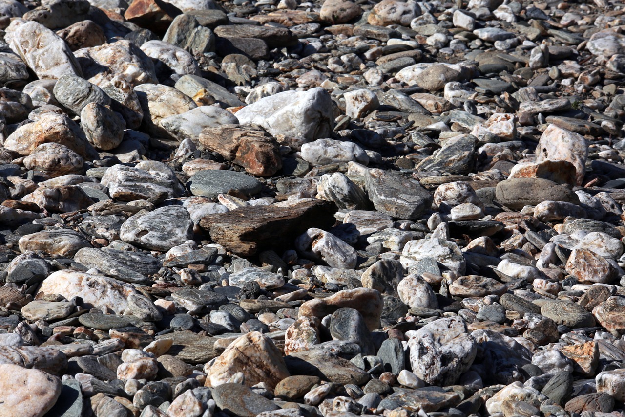 pebble river bank pebbles free photo