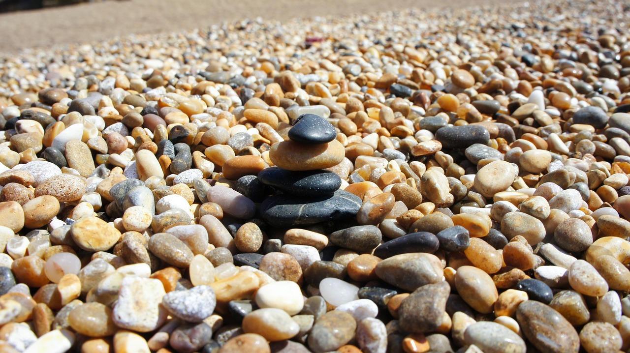 pebble beach stones free photo