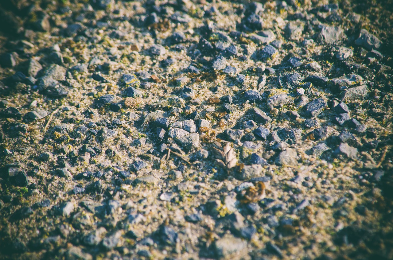pebble gravel asphalt free photo