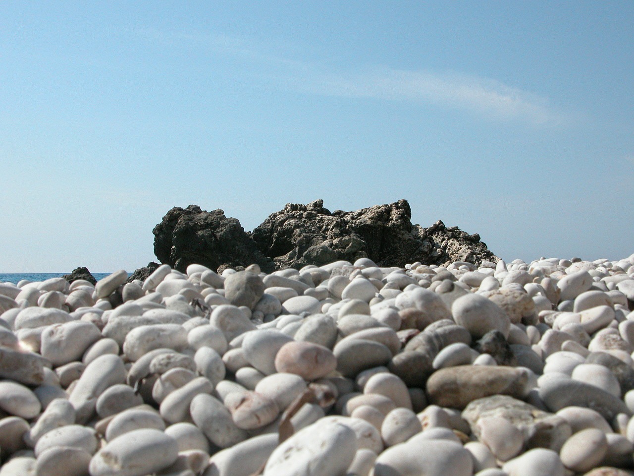 pebble beach lefkada greece free photo