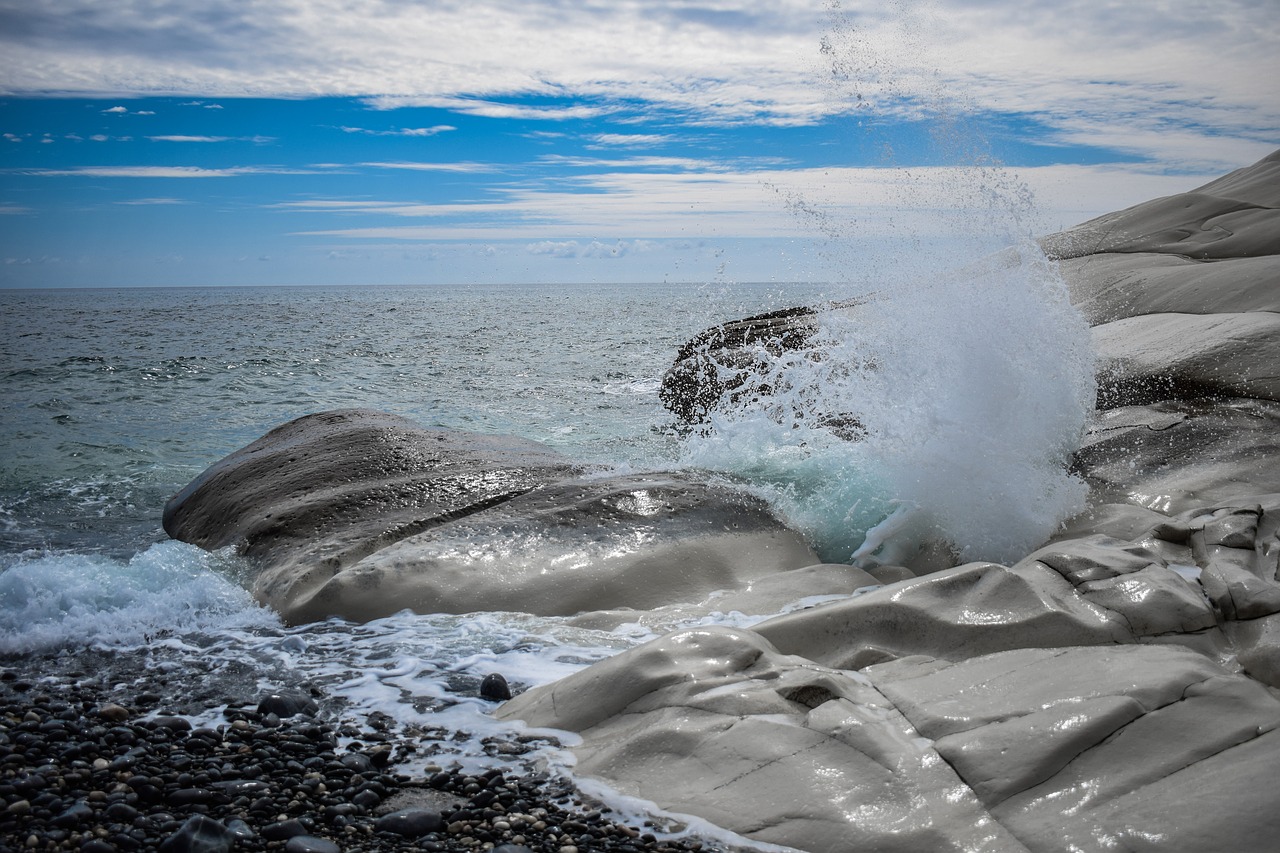 pebble beach nature sea free photo