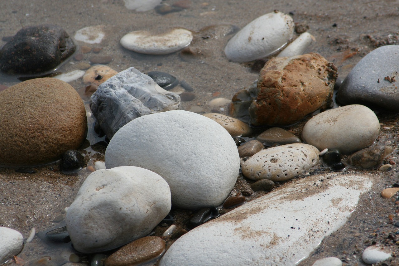 pebbles stones beach free photo