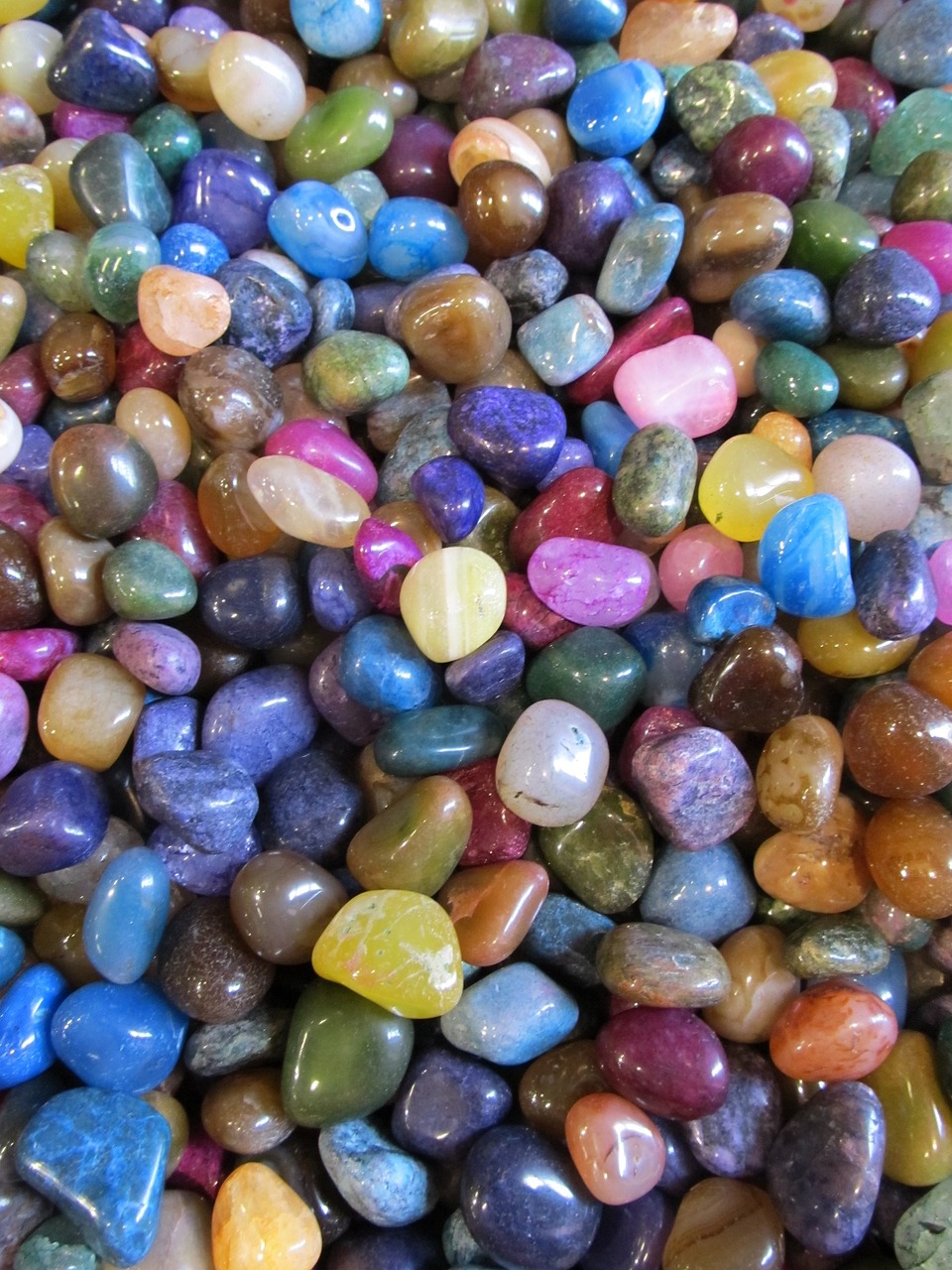 pebbles colorful polished free photo