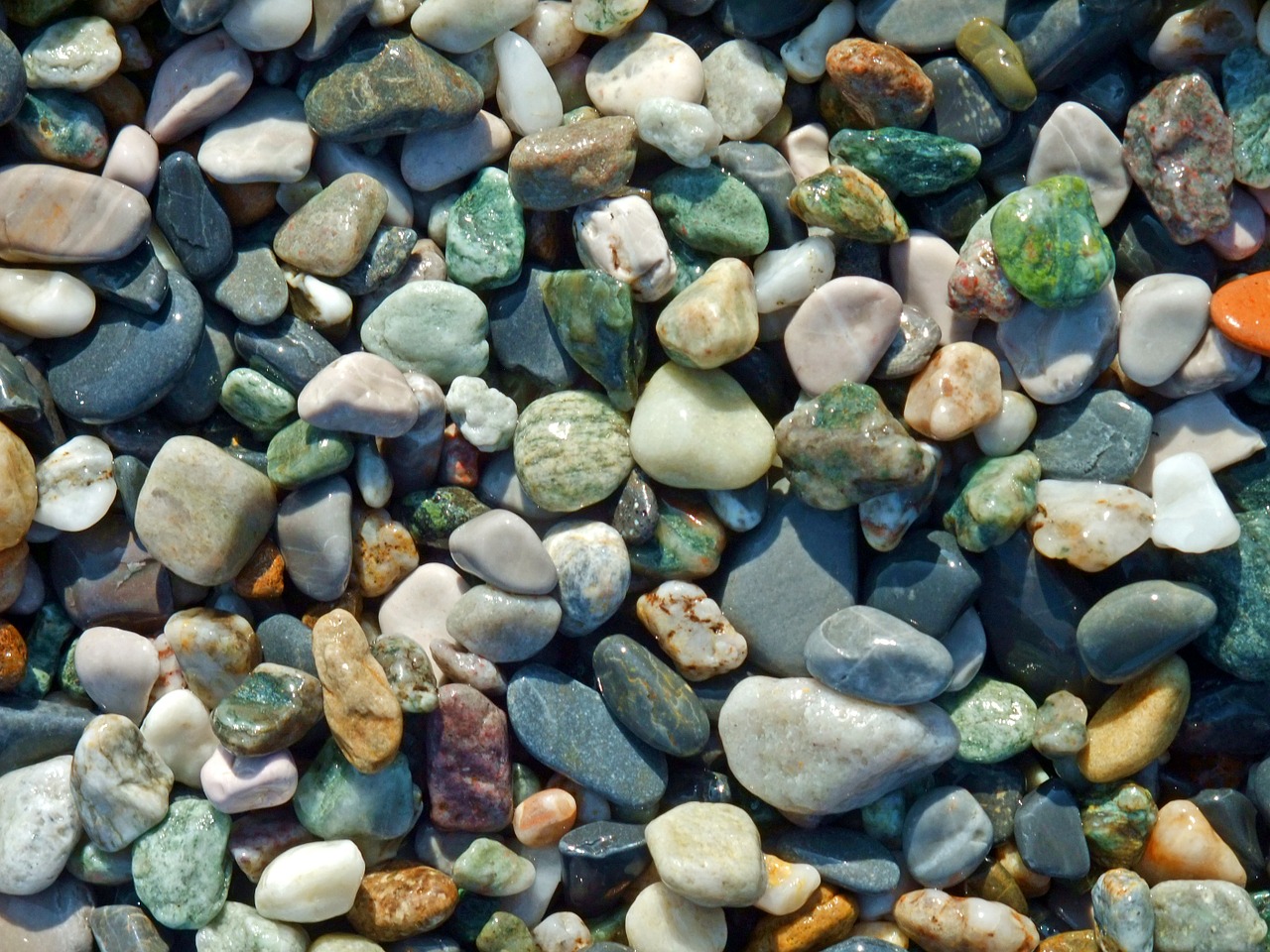 pebbles stone beach free photo