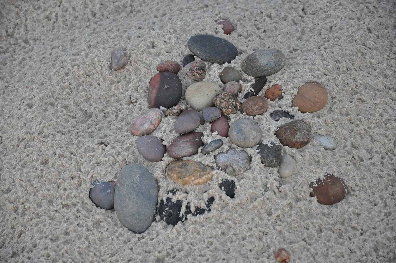 pebbles beach sand free photo
